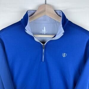 Johnnie O Men's Size Small Navy Quarter Zip Long Sleeve Collared